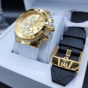 Technomarine Gold 45mm w 2 strap and  2 cover